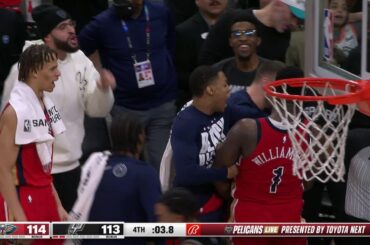 Zion Williamson GAME-WINNING score ! | Pelicans at Spurs 2/2/24