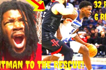 ROCKETS VS TIMBERWOLVES REACTION 2024 HOUSTON ROCKETS VS MINNESOTA TIMBERWOLVES HIGHLIGHTS REACTION