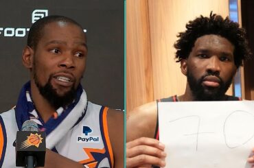 Kevin Durant couldn't believe Embiid dropped 70 points, FULL Postgame Interview