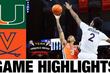 Miami vs Virginia Highlights | NCAA Men's Basketball | 2024 College Basketball