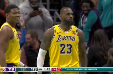 Final 5:09 Lakers vs Hornets WILD ENDING UNCUT | February 5, 2024