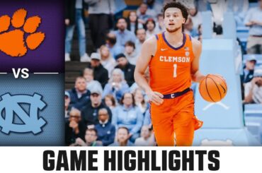 Clemson vs. North Carolina Game Highlights | 2023-24 ACC Men's Basketball