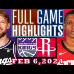 Sacramento Kings vs Houston Rockets FULLGAME Qtr Feb 06, 2024 Highlights | NBA Season