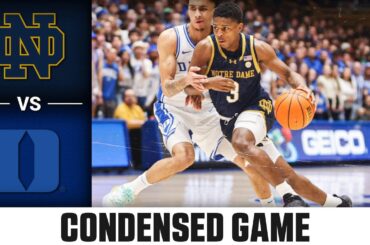 Notre Dame vs. Duke Condensed Game | 2023-24 ACC Men's Basketball