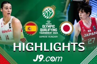 Akatsuki Japan hammer Spain with three-point barrage 🎯💥 | J9 Highlights | FIBA Women's OQT 2024