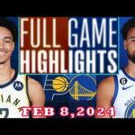 Indiana Pacers vs Golden State Warriors FULLGAME Qtr Feb 08, 2024 Highlights | NBA Season