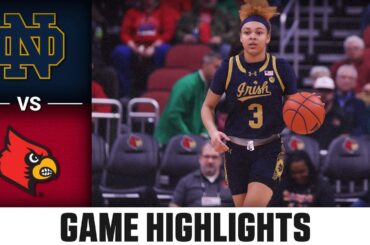 Notre Dame vs. Louisville Game Highlights | 2023-24 ACC Women's Basketball