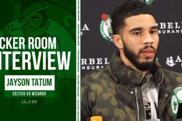 Jayson Tatum REACTS to Celtics Win vs Wizards | Postgame Interview