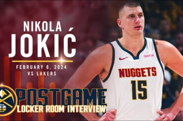 Nikola Jokić Full Post Game Locker Room Interview vs. Lakers 🎙