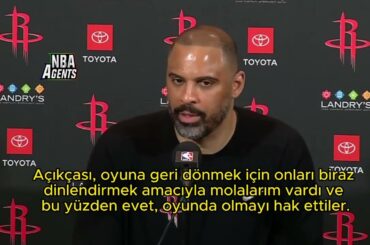 (ALTYAZILI) Alperen Şengün 'ün Oyundan Alınması! Houston Rockets Toronto Raptors Yenilgisi