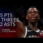 Dennis Schroder 15 pts 3 threes 12 asts vs Spurs 23/24 season