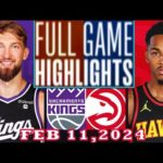 Atlanta Hawks vs Sacramento Kings FULL GAME Qtr Feb 11, 2024 Highlights | NBA Season