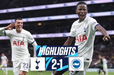 TOTTENHAM HOTSPUR 2-1 BRIGHTON // PREMIER LEAGUE HIGHLIGHTS // 90+6 MINUTE WINNER