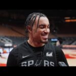 2023-24 San Antonio Spurs Season | Tre Jones Shootaround vs Toronto 2.12.2024