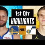 Golden State Warriors vs Utah Jazz 1st QTR - PART 2 Highlights | Feb 12 | 2024 NBA Regular Season