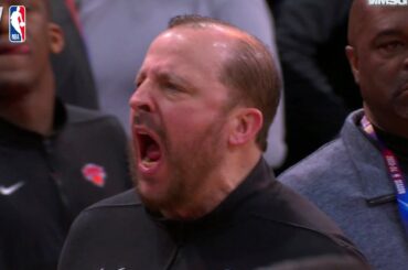 Thibs LOSES IT after the Refs called game when he was drawing up play 😳