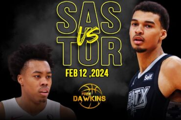 San Antonio Spurs vs Toronto Raptors Full Game Highlights | February 12, | 2024 FreeDawkins