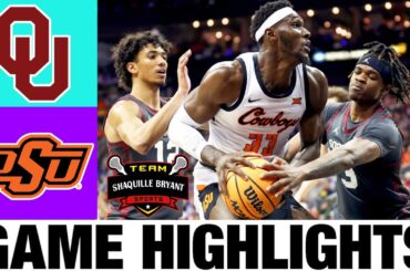 Oklahoma vs Oklahoma State Highlights | NCAA Men's Basketball | 2024 College Basketball