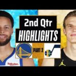 Golden State Warriors vs Utah Jazz 2nd QTR - PART 2 Highlights | Feb 12 | 2024 NBA Regular Season