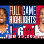 Philadelphia 76ers vs Chicago Bulls  FULLGAME Qtr Feb 13, 2024 Highlights | NBA Season