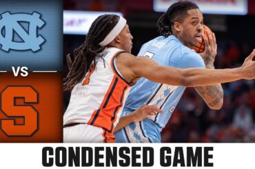 North Carolina vs. Syracuse Condensed Game | 2023-24 ACC Men's Basketball
