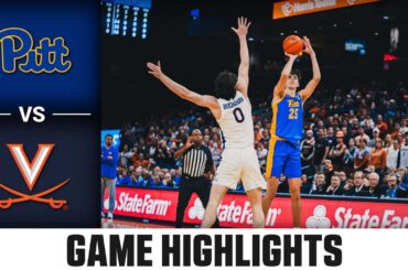 Pitt vs. Virginia Game Highlights | 2023-24 ACC Men's Basketball