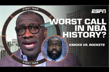 Kendrick Perkins calls Knicks' LATE FOUL the ‘WORST CALL IN NBA HISTORY!’ | First Take