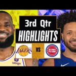 Los Angeles Lakers vs Detroit Pistons Full Highlights 3rd Qtr | Feb 13 | 2024 NBA Regular Season