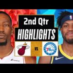 Philadelphia 76ers vs Miami Heat full Highlights 2nd QTR | Feb 14 | 2024 NBA Regular Season