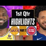 Los Angeles Lakers vs Detroit Pistons 1st QTR - PART 2 Highlights | Feb 13 | 2024 NBA Regular Season