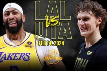 Los Angeles Lakers vs Utah Jazz Full Game Highlights | February 14, 2024 | FreeDawkins