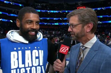 Kyrie Explains Layup on Wemby & Win vs Spurs, Postgame interview 🎤