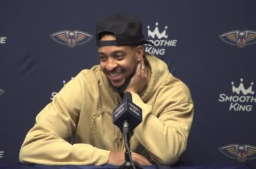 CJ McCollum on upcoming All-Star break | Pelicans Postgame 2/14/24