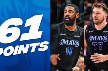 Kyrie Irving & Luka Doncic GO OFF In Mavericks W - 61 PTS COMBINED | February 14, 2024