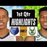 Milwaukee Bucks vs Memphis Grizzlies 1st QTR - PART 2 Highlights | Feb. 15 | 2024 NBA Regular Season