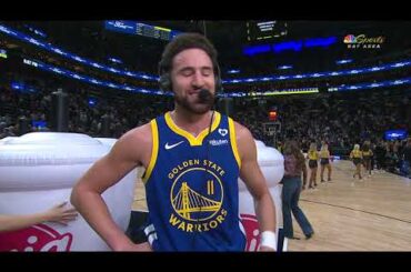 Klay Thompson talks coming off the bench & 15k CAREER Points 🎤