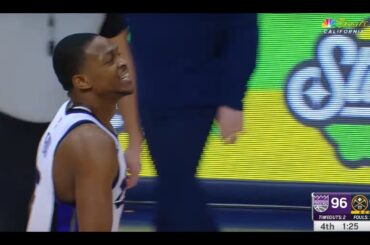 De'Aaron Fox ripped off 8 straight points Kings vs Denver Nuggets.