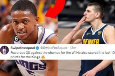 NBA REACT TO SACRAMENTO KINGS BEATING DENVER NUGGETS | KINGS VS NUGGETS REACTIONS