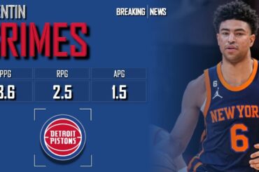 DETROIT PISTONS: Quentin Grimes ᴴᴰ