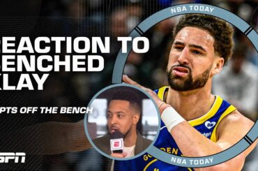 CJ McCollum was SURPRISED to see Klay Thompson come off the bench 👀 | NBA Today