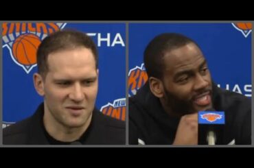Bojan Bogdanović and Alec Burks talks about the expectations around the Knicks!!