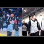 Nikola Jokić and Luka Dončić shooting around playing the game knockout after NBA All Star practice!!