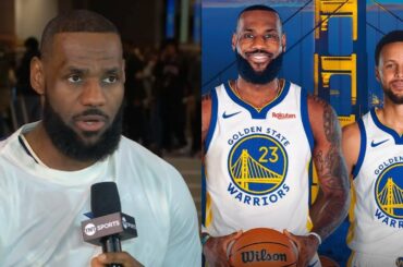 LeBron James speaks on Warriors trying to trade for him 👀 Inside the NBA