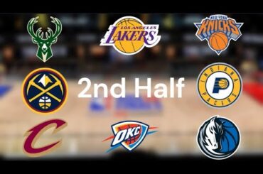 The Best NBA Teams in The 2nd Half Predictions