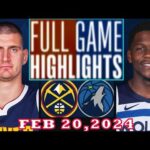 Denver Nuggets vs Minnesota Timberwolves FULLGAME Qtr Feb 20, 2024 Highlights | NBA Season