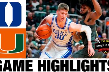 #8 Duke vs Miami Highlights | NCAA Men's Basketball | 2024 College Basketball