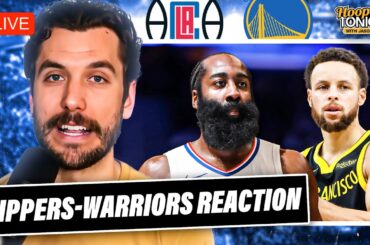 Clippers-Warriors Reaction: Harden & LA shock Steph Curry & Golden State on road | Hoops Tonight