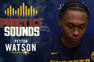 Peyton Watson Full Post Practice Interview 🎙