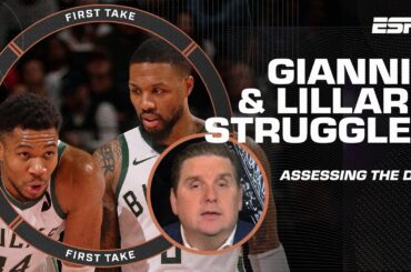 The Giannis-Damian Lillard duo 'HAS NOT GONE GREAT!' - Brian Windhorst on the new Bucks | First Take