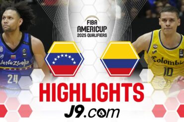 Venezuela 🇻🇪 vs Colombia 🇨🇴 | J9 Highlights | FIBA AmeriCup 2025 Qualifiers 2025